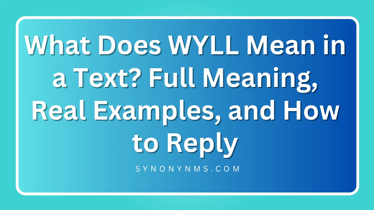 wyll meaning