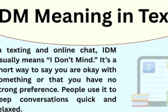 What Does IDM Mean in Text