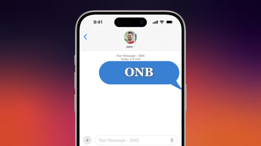 What Does ONB Mean in Text?